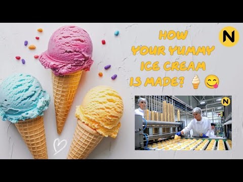 How Ice Cream is Made in Factories | Cream Production Process