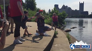 10K views · 28 reactions | You know it's officially summer when Carnegie Science Center celebrates SNOWBALL DAY ! At this annual event, visitors enjoy different ways to send their saved snowballs into the Ohio River and Missy Moreno met some new friends of all ages along the rivers edge! | 4 the 412 | Facebook