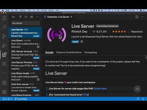 【VSCodeプラグイン】Live Serverのインストールと動作確認（事前準備 | HTML&CSS速習教室）