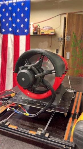 Fully 3-D printed EDF turbine test campaign still continues. #shorts #3dprinting #turbine #edf #rc