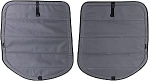 VanEssential Insulated Magnetic Blackout Rear Door Full Plastic Window Covers (Pair) Designed for Mercedes-Benz VS30 (Van Years 2019 to Current) - Charcoal Gray