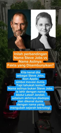 Inilah perbandingan Nama Steve Jobs vs Nama Aslinya: Fakta yang Disembunyikan? #shortvideo #shorts