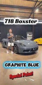 Porsche Boxster 718 Graphite blue 2016
