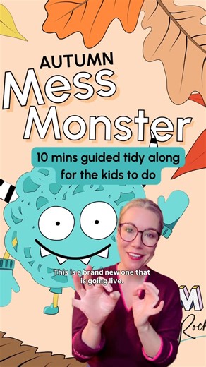 TOM | The Organised Method on Instagram: "New💥10 MIN KIDS TIDY-UP: MESS MONSTER MYSTERY Turn tidying into a game with this quick, fun kids’ session. In this 10-minute tidy-along, we hunt for clues to discover which Mess Monster has been causing chaos in their room. By the end, their room is reset and the mystery is solved… Perfect for after-school resets, pre-bed tidy-ups, or whenever the mess starts multiplying. A gentle way to help little ones take ownership (with a bit of magic and make-beli