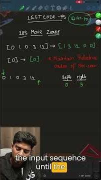 Day 10 of Leetcode75: Move Zeros - Part 1