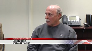Special Ed teacher Lee Hughes doesn't feel like a hero. But others say he is when he tackled a pit bull after it attacked a dozen children at an elementary school in Oklahoma. Read more: http://bit.ly/2BocQSx | CBS 12 News