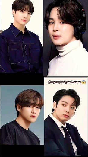 BTS members drawing 😱❤️#bts#drawing#art#shortsfeed#shorts#art#rashikaofficial#sketch#kpop(2)