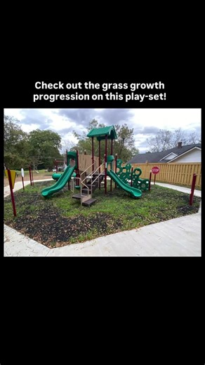 🌱 Nature Doing Its Thing The grass is already starting to grow through around this play set — and soon the Grass Mats will blend right into the lawn. Designed to reinforce the ground while allowing natural growth, our mats help protect high-traffic play areas without changing the look of your backyard. ✔ Grass grows through naturally ✔ Helps prevent worn, muddy patches ✔ Reinforces ground under play equipment ✔ Protection that becomes almost invisible over time Strong support below. Natural gra