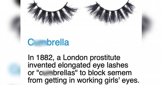 Cumbrellas / What Fake Eyelashes Were Originally Called | Know Your Meme