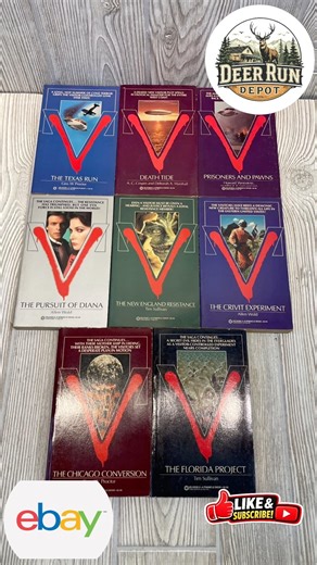 SOLD!! V (Visitors) Paperback Books Vintage Lot of 8 TV Series Tie-Ins #ebayfinds #ebay #tv #scifi