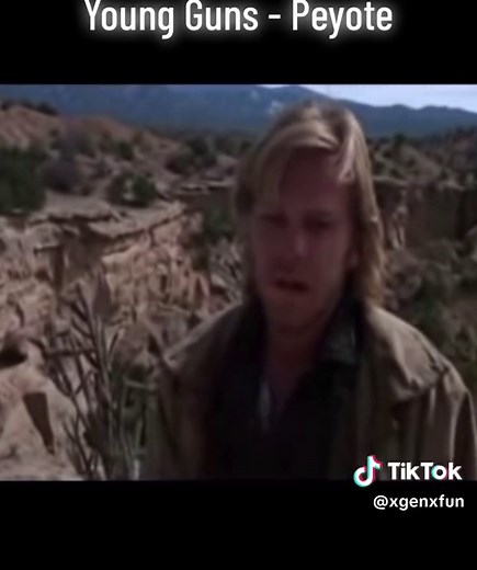 Trippy scene from young guns movie.A band of outlaws led by Billy the Kid while hiding from a pursuing posse consume a peyote drink prepared by their native companion.#youngguns #flowers #charliesheen #emelioestevez #butterfly #peyote #regulators