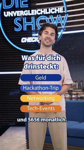 Du hast Bock auf Coden? Dann nutz die Chance und bewirb dich auf unser IT-Stipendium! #CHECK24coding #GenDevStipendium
