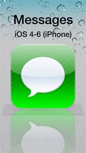 iOS Messages Icon Evolution 💬 #shorts