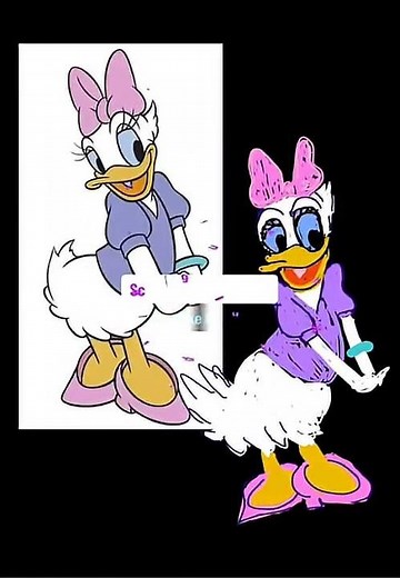 Scibbling #Disney 's Daisy Duck #digitalart #digitaldrawing