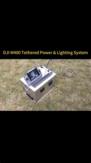 200,000 LUMENS of sky-high power — see the DJI M400 tethered lighting in action! ⚡💡 #drone #dji