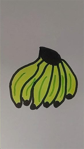 How to draw a pack of bananas easy| Step by step tutorial for drawing bananas easy|art for kids