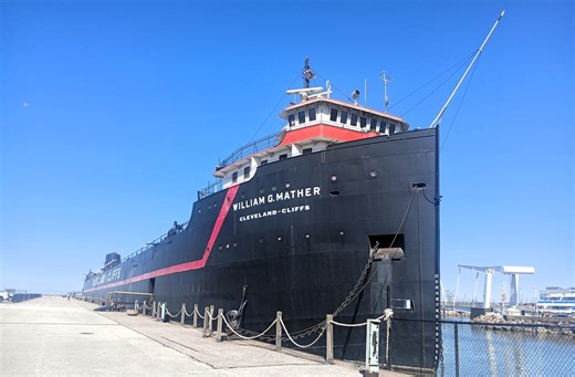 Great Lakes Science Center debuts exhibit about Steamship Mather and Great Lakes shipping