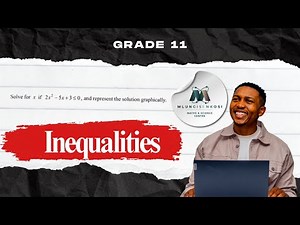 Solving Inequalities Graphically | Grade 11 Technical & Pure Maths | Step-by-Step Guide