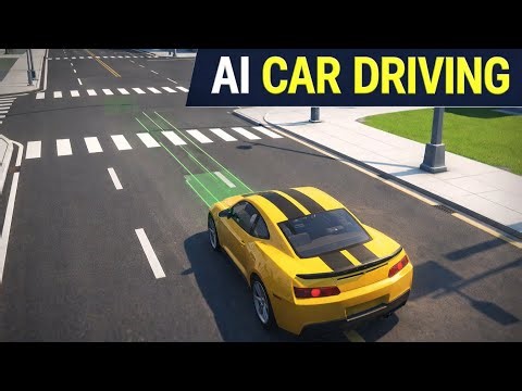 AI Vehicle Driving System in Unity | Car Follows Road Automatically