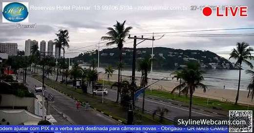 【LIVE】 Live Cam Guarujá Beach - Brazil | SkylineWebcams