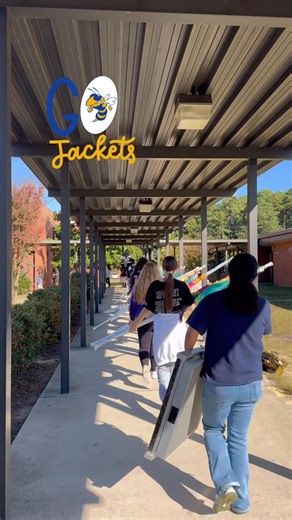 It’s homecoming yall! Cadencing through the school during class after practice as we have our homecoming football game tonight against Union Pines! We will performing at the end of the football game so please stay to support!!! | Lee County Senior High School Marching Yellow Jacket Band