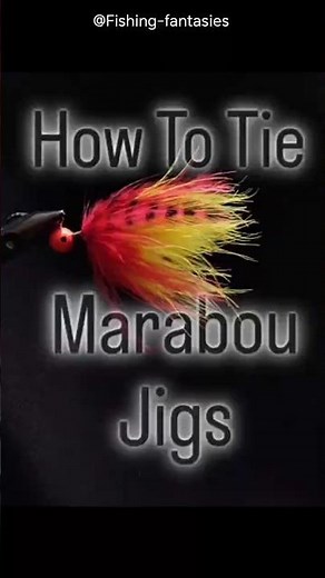 The Marabou Jig - Hot Tiger #fishing #crappie jig tying #bass jig tying #trout jig #bassfishing