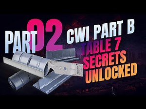 Table 7 Secrets for CWI Part B: Pass the Procedure Qualification Section with Confidence | Part 2