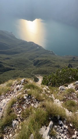 Wingsuit BASE jump above Italy
