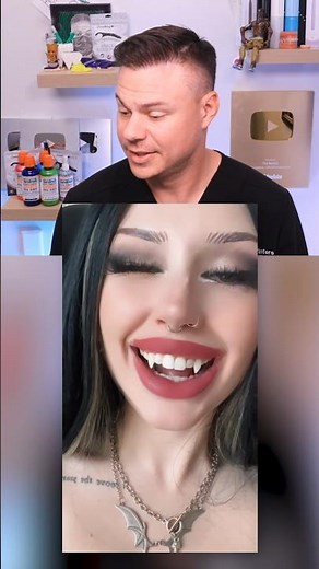 She Has Permanent Vampire Fangs?!