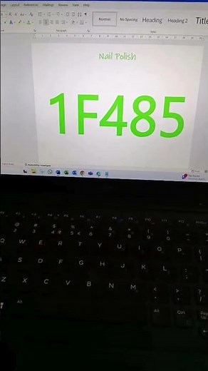 "How to Type Nail Polish Emoji 💅 in MS Word! (1F485 ALT+X)"