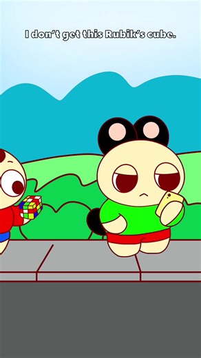 Funny Rubik's Cube Animation