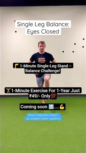 🦵 1-Minute Single-Leg Stand – Balance Challenge!