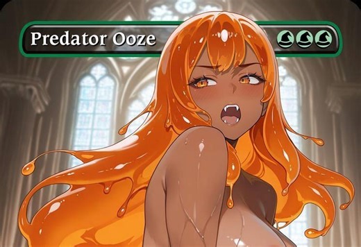 Predator Ooze Mtg Card Handmade Edh Commander Land - Etsy