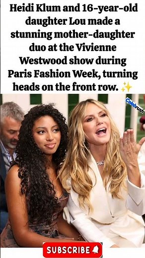 💞✨ Heidi Klum & Daughter Lou Stun at Vivienne Westwood Show in Paris! 👑