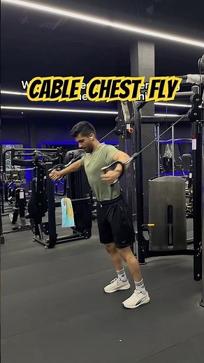 How to do Standing Cable chest Fly #chestfly #fitness #chestworkout