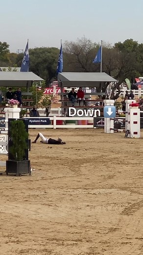 I think I’m so funny 💔 It was after the finish flag at least! (We’re both okay, nothing broken 🙏) #horsefails #showjumping #showjumpingfails #showjumper #horse #horseriding #horserider #notreally #ithinkimfunny #imnot #equestrian #equestrian #oops