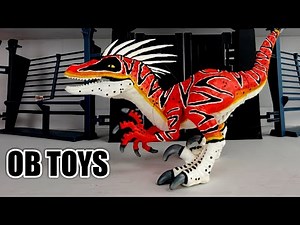 CUSTOM ZURU ROBO ALIVE RAPTOR | VELOCIRAPTOR | DINOSAUR | OB TOYS GLOW IN THE DARK DINO TOY REPAINT
