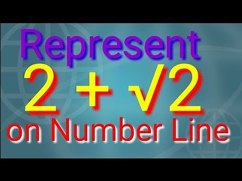 Represent 2 + √2 on the number line