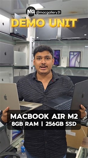 Apple Macbook Air M2 Starlight & Midnight Color 8GB RAM 256GB SSD| Second hand laptop Shop in mumbai