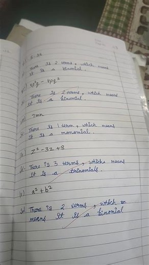 chapter algebraic expression all exercise class 7th