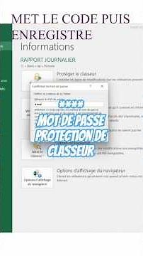 comment protéger votre classeur avec un MOT DE PASSE