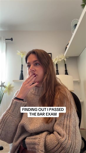 finding out i passed the bar exam in my pj’s > #barexam #bar #fyp #lawyer #results