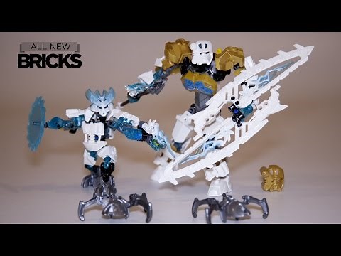 Lego Bionicle 70788 Kopaka Master of Ice with 70782 Protector of Ice Lego Speed Build