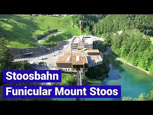 Stoosbahn Aussicht Fahrt Steilhang Bergfahrt - funiculaire - funicular Mount Stoos