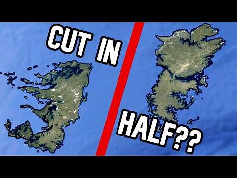 These islands SPLIT IN HALF?