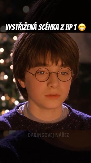 Vystřižená scénka z Harryho Pottera a kamene mudrců předabovaná pomocí AI😊 #harry #dabingovejnarez