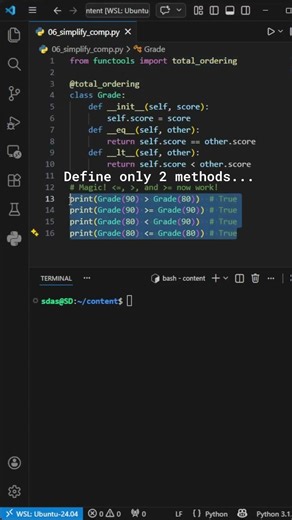 Simplify Comparisons – #86 Python Functools Tip