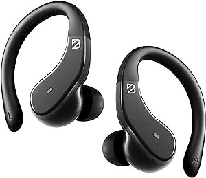 Back Bay Audio - Runner's Wireless Earbuds Bluetooth Headphones for Sports, Hook Over The Ear Buds, Deep Bass, Wrap Around Earphones with Earhooks for Running, Workout Wireless Headphones for The Gym