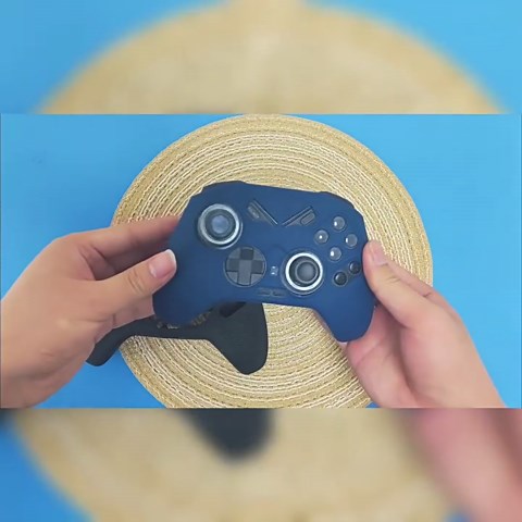 for FLYDIGI Vader 4 Pro Silicone Grip Case ，Soft Skin Silicone Case Full Protective Case Cover with FLYDIGI Vader 4 Pro-Blue