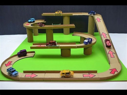 Building a Cardboard Magic Track with Cars